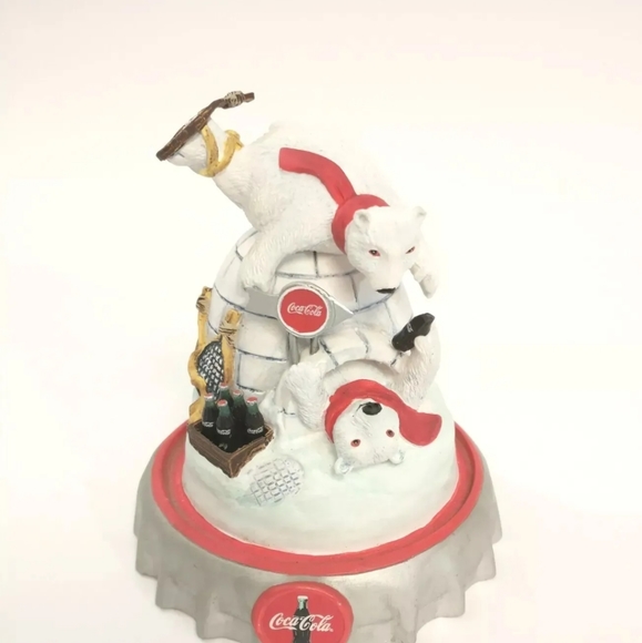 NEW Coca Cola Polar Bears Authentic Limited Edition Franklin Mint Collectible - Picture 3 of 7